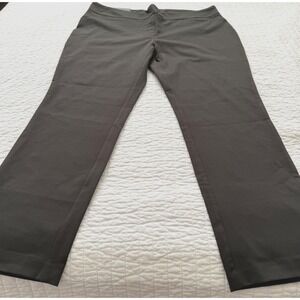 Dalia Pull On Ponte Pants Womens XXL Built-in Tummy Control Panel Olive Stretch‎
